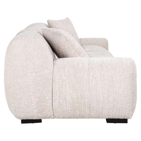 Canapea crem din tesatura boucle Charelle - imagine 4