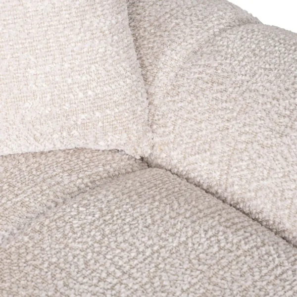 Canapea crem din tesatura boucle Charelle - imagine 7