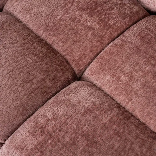 Canapea roz trandafiriu din tesatura chenille Charelle - imagine 5