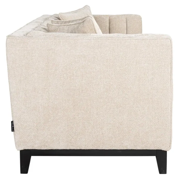 Canapea crem din tesatura texturata Beauchamp - imagine 2