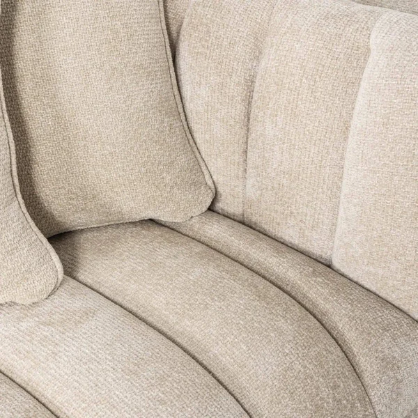 Canapea crem din tesatura texturata Beauchamp - imagine 4