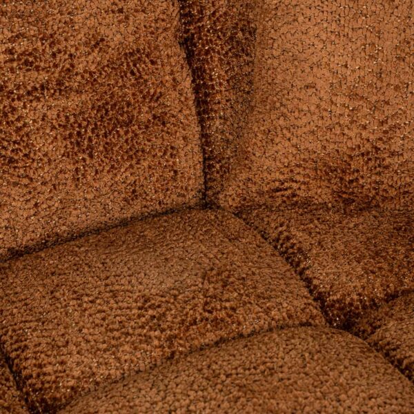 Coltar caramiziu din tesatura chenille Cube Right - imagine 4