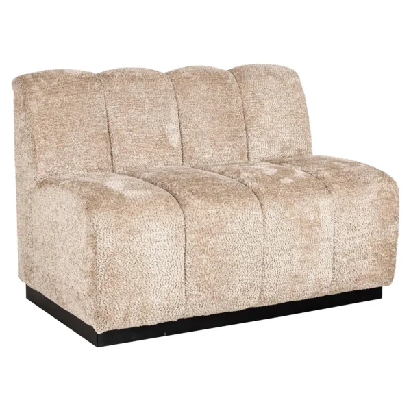 Canapea bej din tesatura boucle element drept Hillpark - imagine 2