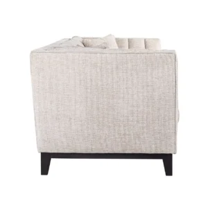 Canapea bej din tesatura texturata Beauchamp