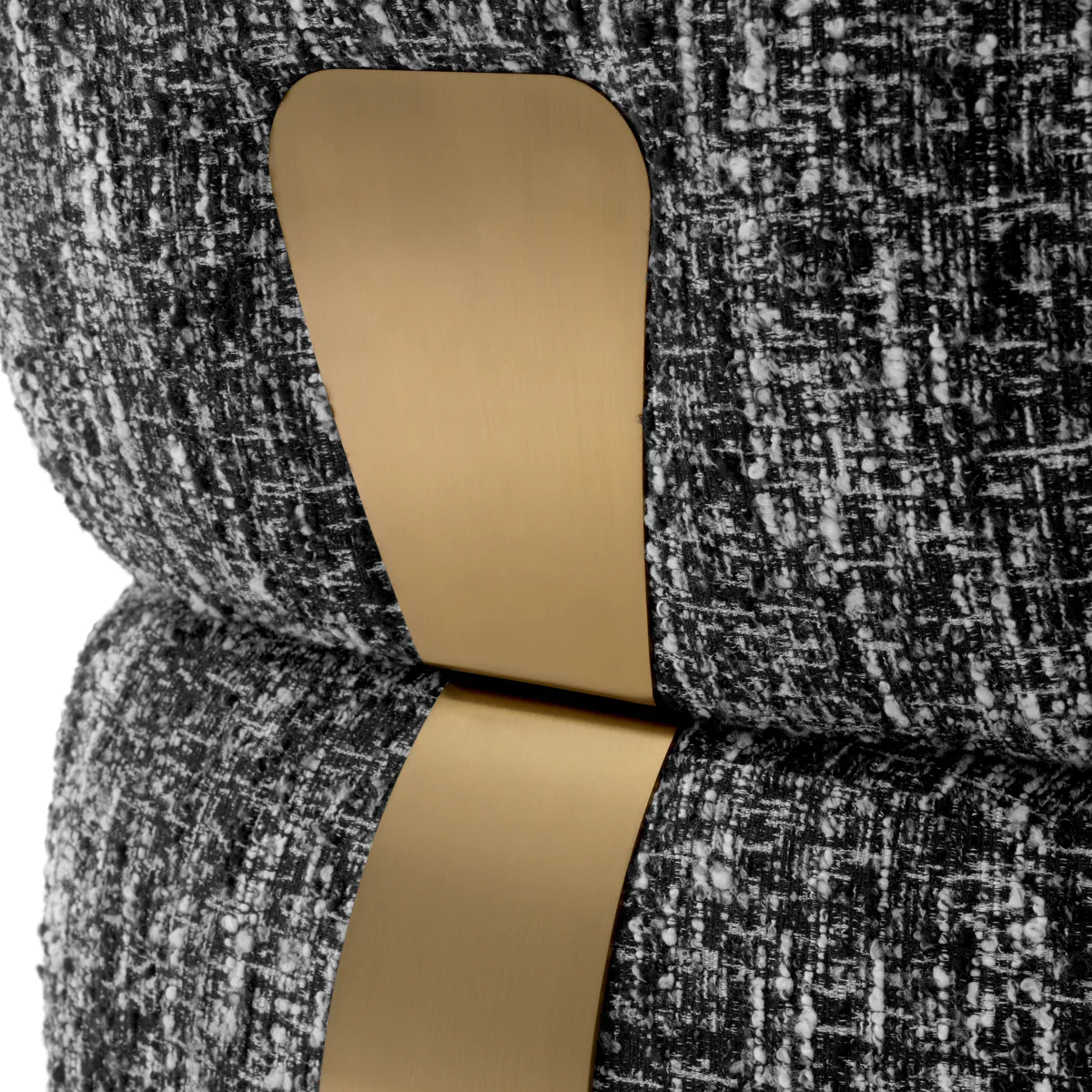 Fotoliu gri din tesatura boucle Leon - imagine 7
