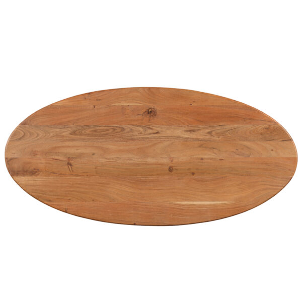 Masa dining maro natur din lemn de salcam Nemo - imagine 4
