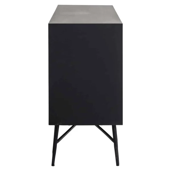 Bufet inferior auriu/negru din lemn de mango si MDF Tetro - imagine 3