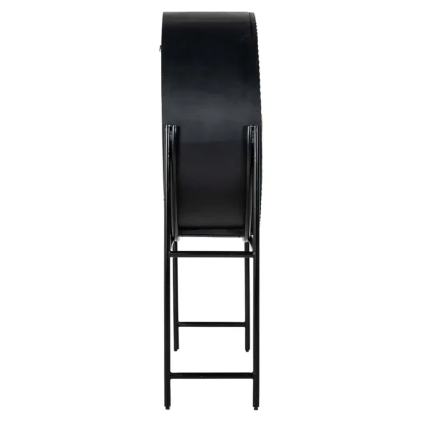 Dulap bar negru din lemn de mango si metal Feda - imagine 4