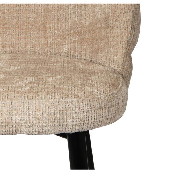 Scaun de bar bej din tesatura H90 Cloud - imagine 5