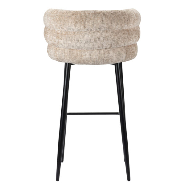 Scaun de bar bej din tesatura H104 Cloud - imagine 4