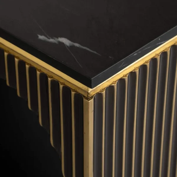 Consola aurie din MDF si marmura Les Arcs - imagine 4