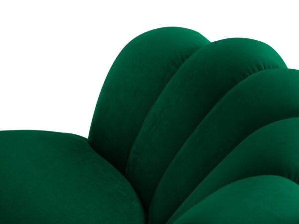 Canapea 3 locuri verde din catifea Julianna - imagine 7