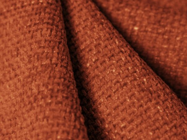 Canapea caramizie teracota 3 locuri din tesatura chenille Nolio - imagine 6