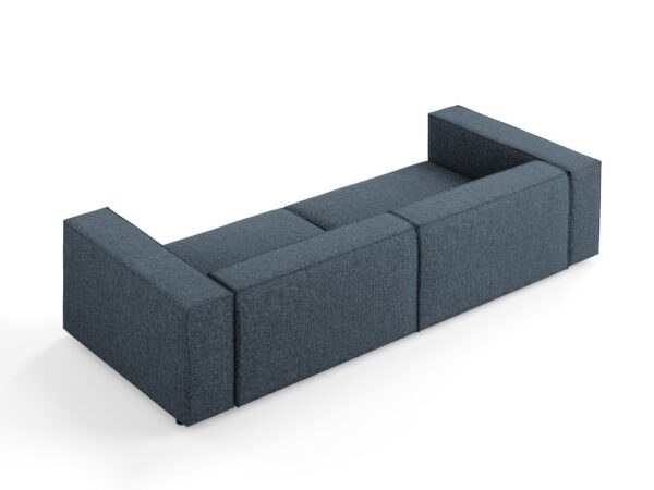 Canapea albastru roial 4 locuri din tesatura chenille Arietta - imagine 5