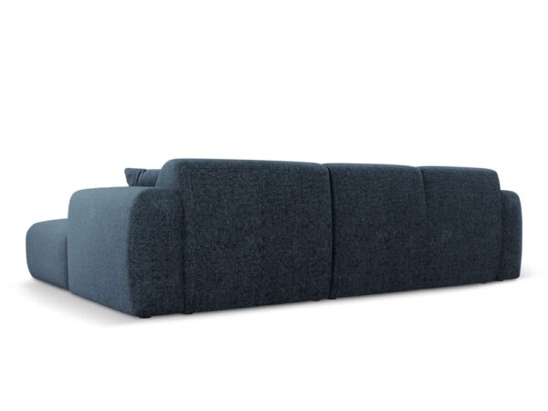Coltar albastru roial 4 locuri din tesatura chenille Nolio - imagine 5