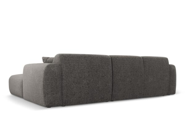 Coltar gri 4 locuri din tesatura chenille Nolio - imagine 5