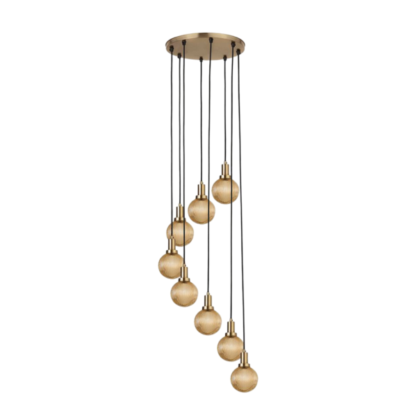 Candelabru aramiu cu 8 becuri Juliet