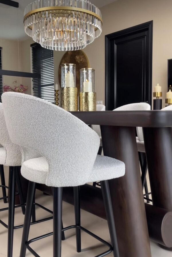 Masa de bar maro din lemn de salcam Menara - imagine 8