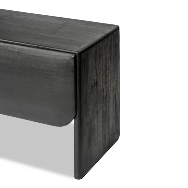 Comoda TV neagra din lemn de mindi Mehamn - imagine 7