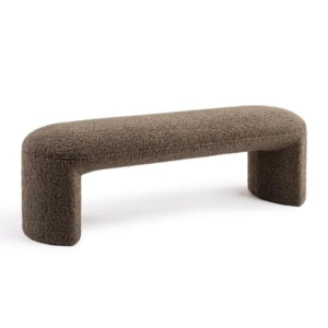 Bancheta verde inchis din tesatura boucle Nachii