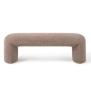 Bancheta maro din tesatura boucle Nachii