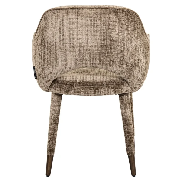 Scaun dining maro din tesatura chenille Donnatella - imagine 4