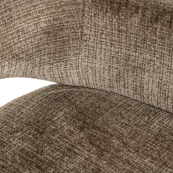 Scaun dining maro din tesatura chenille Donnatella - imagine 5