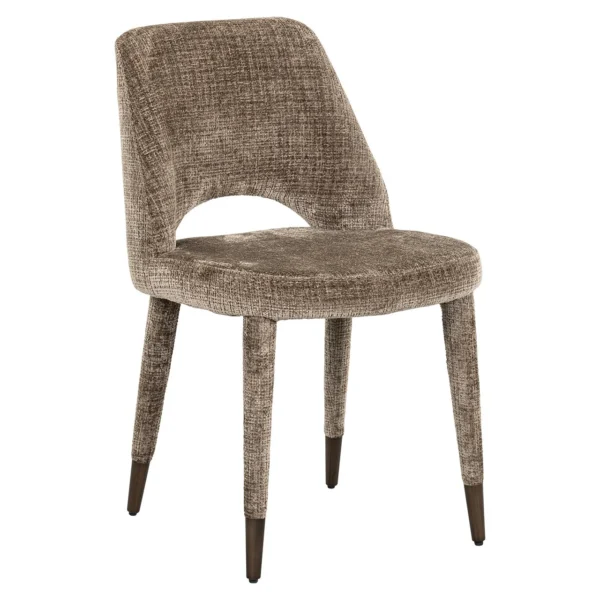 Scaun dining maro din tesatura chenille Cecilia