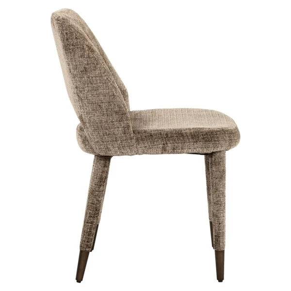 Scaun dining maro din tesatura chenille Cecilia - imagine 3