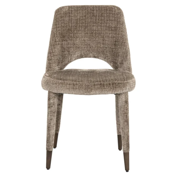 Scaun dining maro din tesatura chenille Cecilia - imagine 2