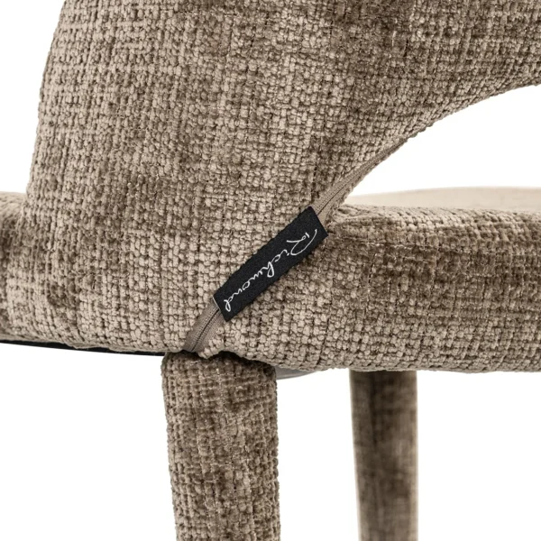 Scaun dining maro din tesatura chenille Cecilia - imagine 6
