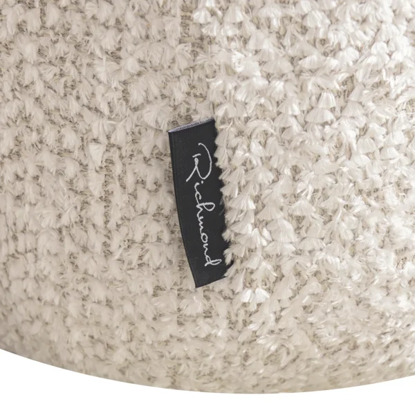 Fotoliu crem din tesatura boucle si lemn Arabella - imagine 7