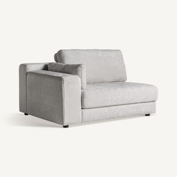 Canapea modulara alb gri modul lateral din tesatura Deruta - imagine 3