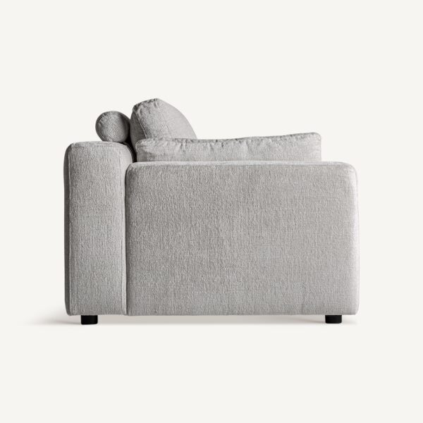 Canapea modulara alb gri modul lateral din tesatura Deruta - imagine 4