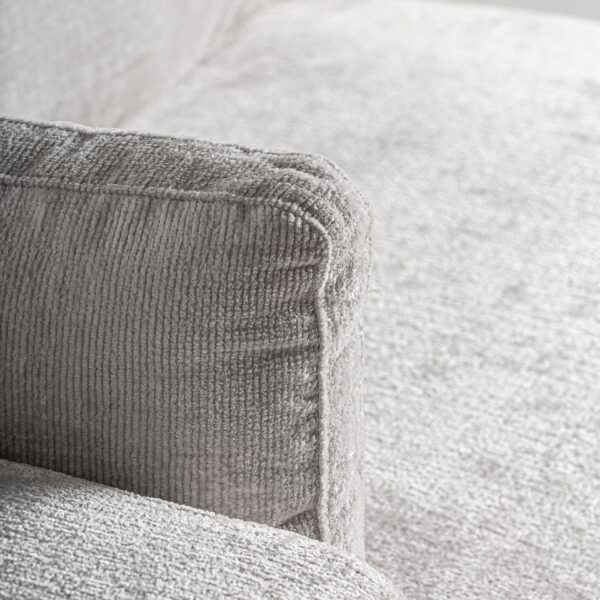 Canapea modulara alb gri modul lateral din tesatura Deruta - imagine 8