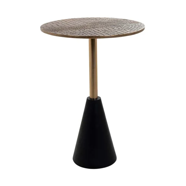 Masa laterala neagra/aurie din aluminiu Cobra