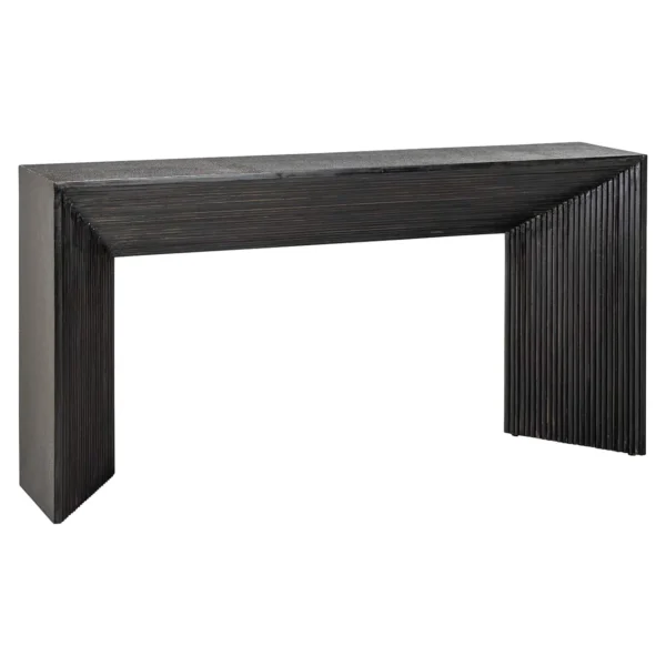Consola maro din MDF si alama Gizen - imagine 3
