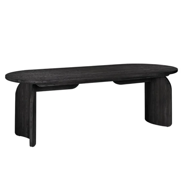 Masa dining maro inchis din lemn de stejar 235x100 Fairmont