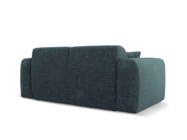Canapea albastru petrol 2 locuri din tesatura chenille Nolio - imagine 4