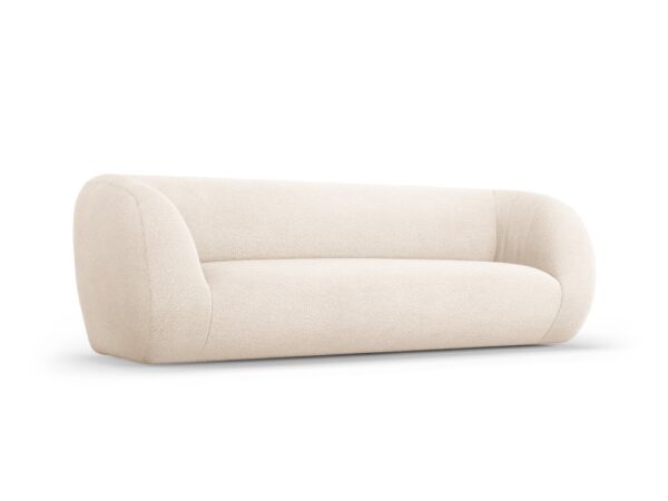 Canapea 3 locuri bej din tesatura boucle Essen - imagine 3