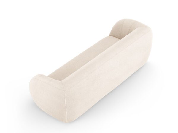 Canapea 3 locuri bej din tesatura boucle Essen - imagine 4