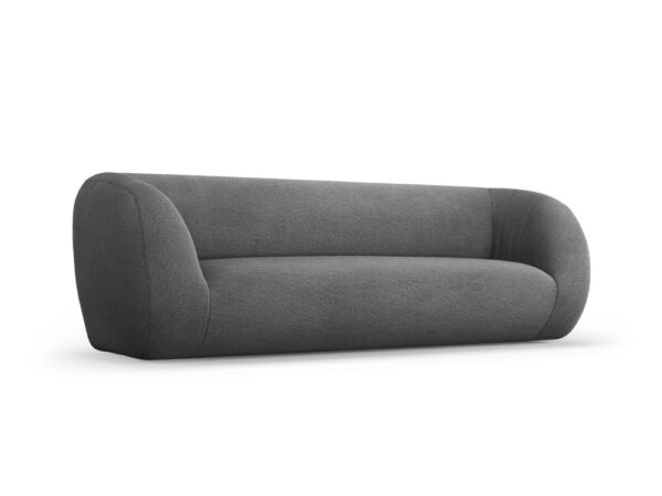 Canapea 3 locuri gri din tesatura boucle Essen - imagine 3