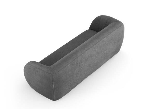 Canapea 3 locuri gri din tesatura boucle Essen - imagine 4