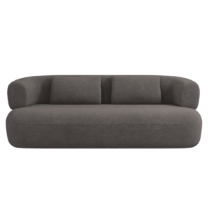 Canapea gri din tesatura boucle Jersey