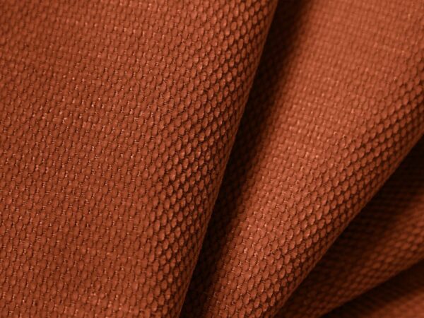 Canapea caramizie 4 locuri din tesatura chenille Francesca Left - imagine 2