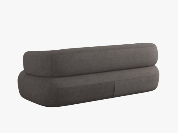 Canapea gri din tesatura boucle Jersey - imagine 5