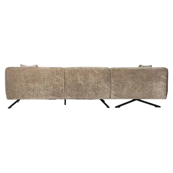 Coltar maro din tesatura chenille Donovan Left - imagine 6