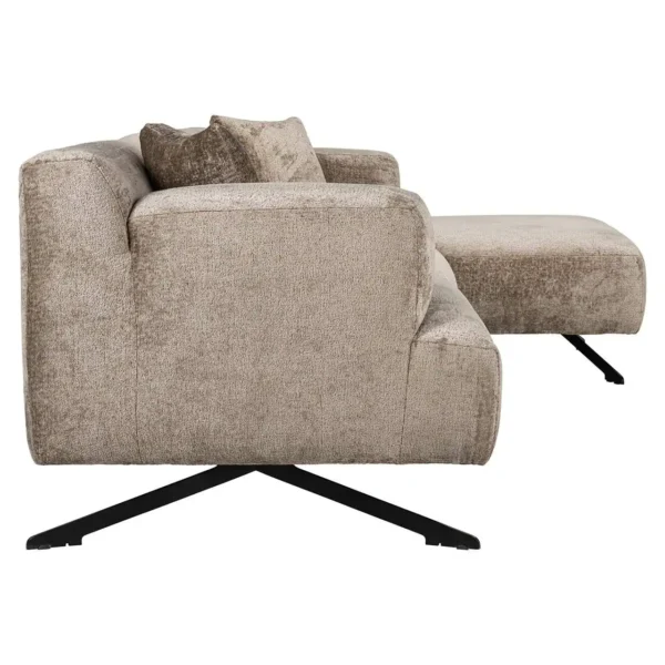Coltar maro din tesatura chenille Donovan Right - imagine 5