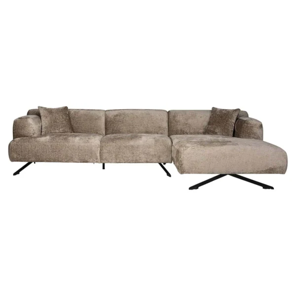 Coltar maro din tesatura chenille Donovan Right - imagine 4