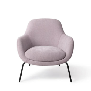 Fotoliu mov pastel din tesatura si metal Ugo